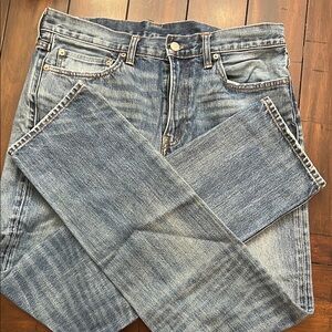 J Crew Blue Straight Cut Vintage-Inspired Jeans